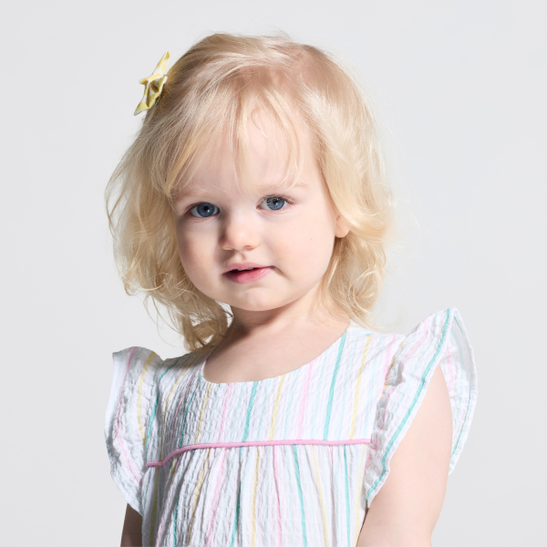 أفرول مخطط متعدد الألوان للطفلة